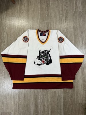 VTG SP Chicago Wolves IHL White Hockey Jersey Men s Size XL