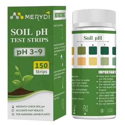 Soil Ph Test Kit,150 Test Strips(3.5-9 Range) for Testing Garden, Lawn,Vegetable