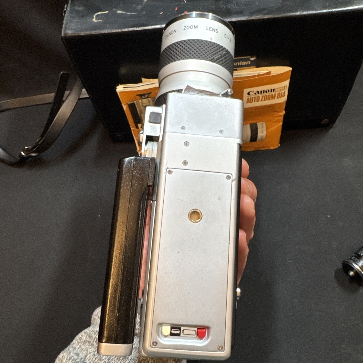 Canon Auto Zoom 814 Super8 8mm Film Movie Camera Case,Manual/Pod
