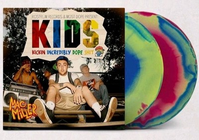 Mac Miller - KIDS - Blue Green Red Swirl 2xLP Limited Vinyl - UO Exclusive - NEW