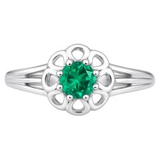 Natural Green Onyx 925 Sterling Silver Ring s.7 Jewelry R-1761