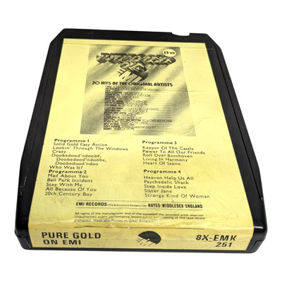NEW PADS&TESTED! PURE GOLD ON EMI Various Artists 1973 | B+ 8-track cartridge
