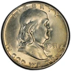 1951-P PCGS Very High-End MS64 FBL Franklin Half w/ PQ Luster, Color, & Surfaces