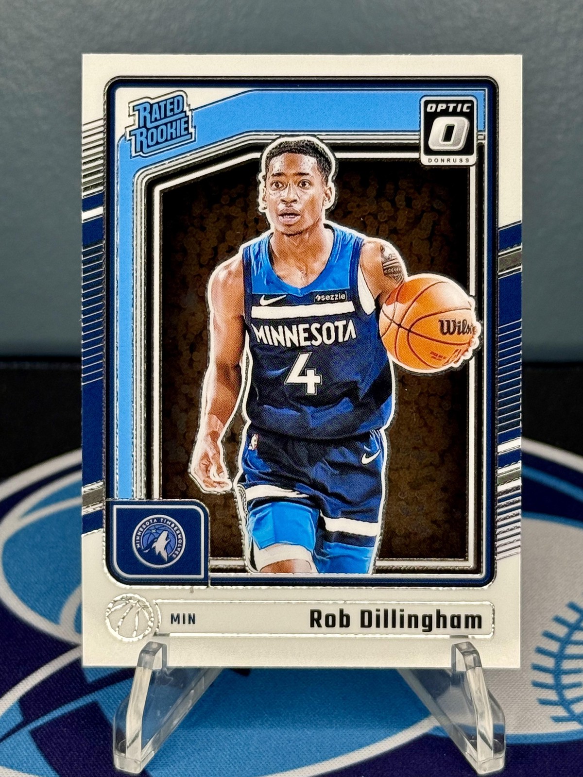 2024-25 Donruss Optic #259 Rob Dillingham RC - Minnesota Timberwolves