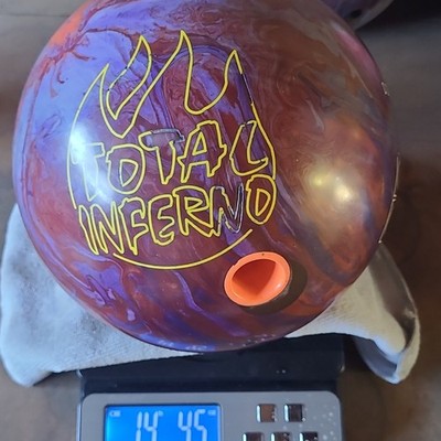 Vintage Brunswick Inferno Bowling Ball 15 lbs Reactive Resin Drilled Hook Classi