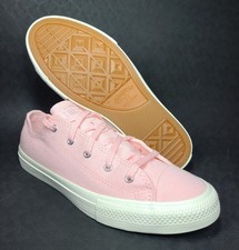 Converse All Star Pink White Textile Low Top Sneakers Kids 3 A10969C