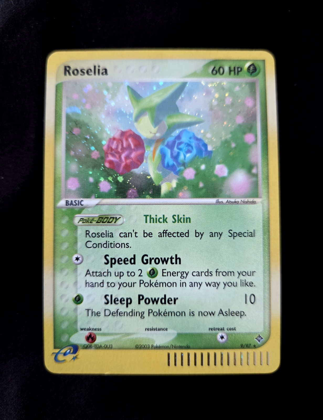 Pokémon Roselia EX Team Magma vs Team Aqua Holo Rare 9/97 TCG Card