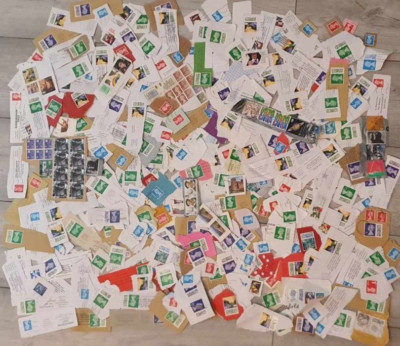 BRITISH STAMPS LARGE JOB LOT COLLECTION FRANKED & UNFRANKED
