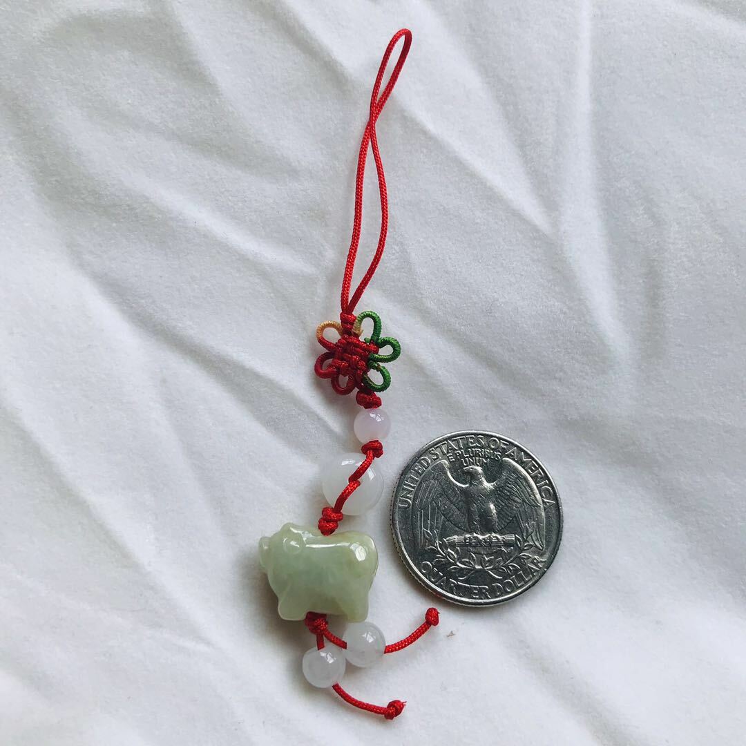 Chinese Zodiac Butterfly Knot Jade Cell Phone Charm Strap | eBay