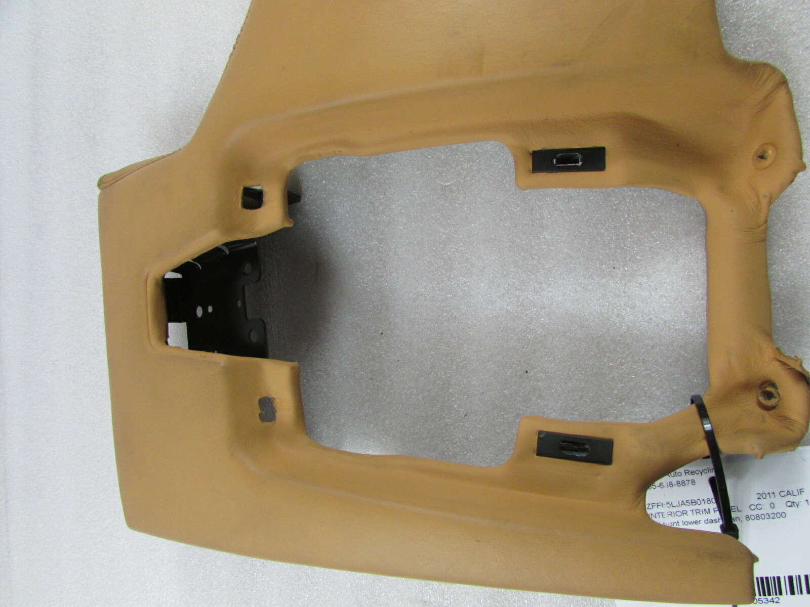 Ferrari California, LH, Left Front Lower Dash Trim, Used, P/N 80803200