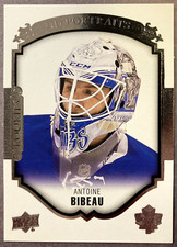 2015-16 Upper Deck UD Portraits Rookies #P-63 Antoine Bibeau Toronto Maple Leafs