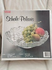 Gro&szlig;e kristallglas schale 35 cm Durchmesser unbenutzt in Originalkarton 1,7 kg