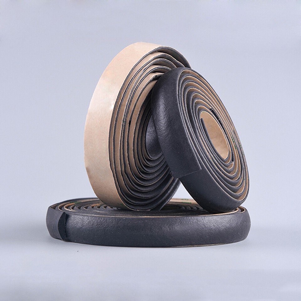 9.84Ft D-Shape Weather Stripping Door Seal Strip with U-Shaped Steel