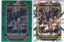 2023 Prizm WNBA CRACKED ICE & GREEN PRIZM #98 Rebekah Gardner - Chicago Sky