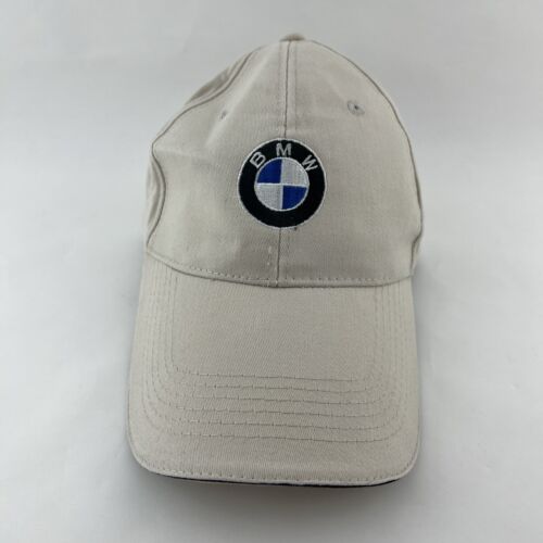 BMW Baseball Hat StrapBack Cap Cream Outdoor Casual Adjustable Braman Motors - Picture 11 of 14