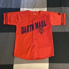 VTG Star Wars Darth Maul Lee Sport Movie Baseball Jersey Men's Medium Episode I