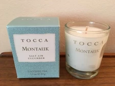 Tocca Montauk Salt Air Cucumber Candelina Mini Candle 1.2oz / 34g NIB