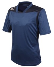 Mizuno Men GAME 17 T-Shirts Training Navy Run Tee Shirt Top Jersey P2MA7K0214