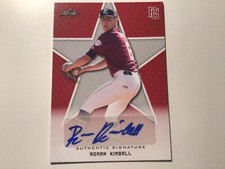 2020 ROMAN KIMBALL KOHN LEAF PERFECT GAME AUTO Red 3/3. 002 