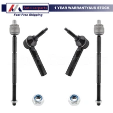 4-Piece Inner & Outer Tie Rod Ends Kit for Chrysler Town & Country Dodge Caravan