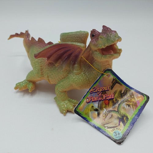 (3) VTG Legend Of Witches & Wizards 2000 Toy Dragon Figures 6" NWT - Picture 3 of 8