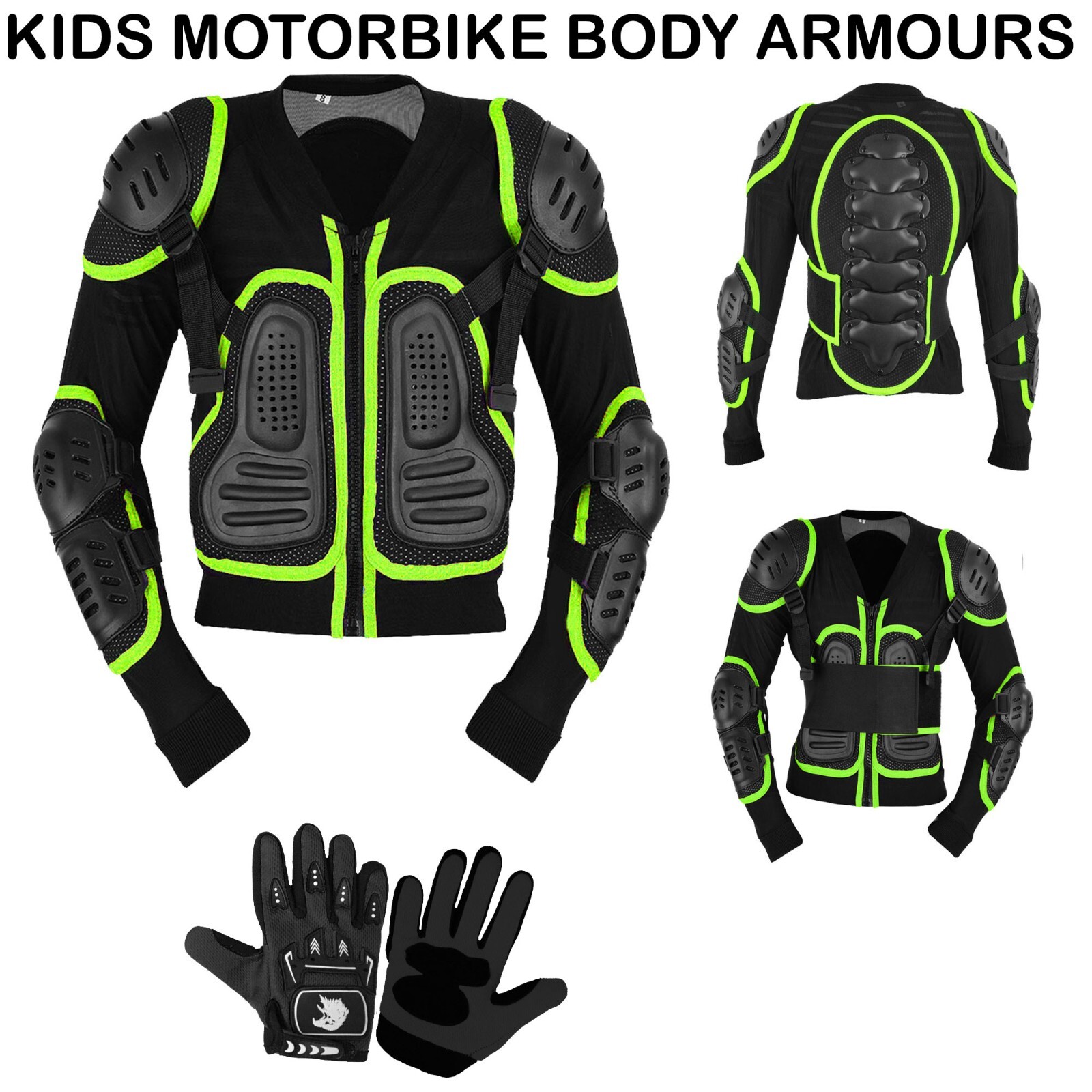 Kids Motocross Body Armour Youth protection Safety Jacket Motorbike