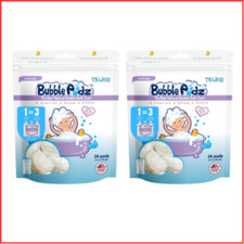 BUBBLE PODZ Bubble Bath for Baby Kids Sensitive Skin 24ct 2 Pack TRUKID