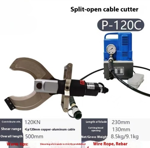 Split Electric Hydraulic Cable Cutter Cable Cutter P-65C 105C 120C Opening - Picture 6 of 18