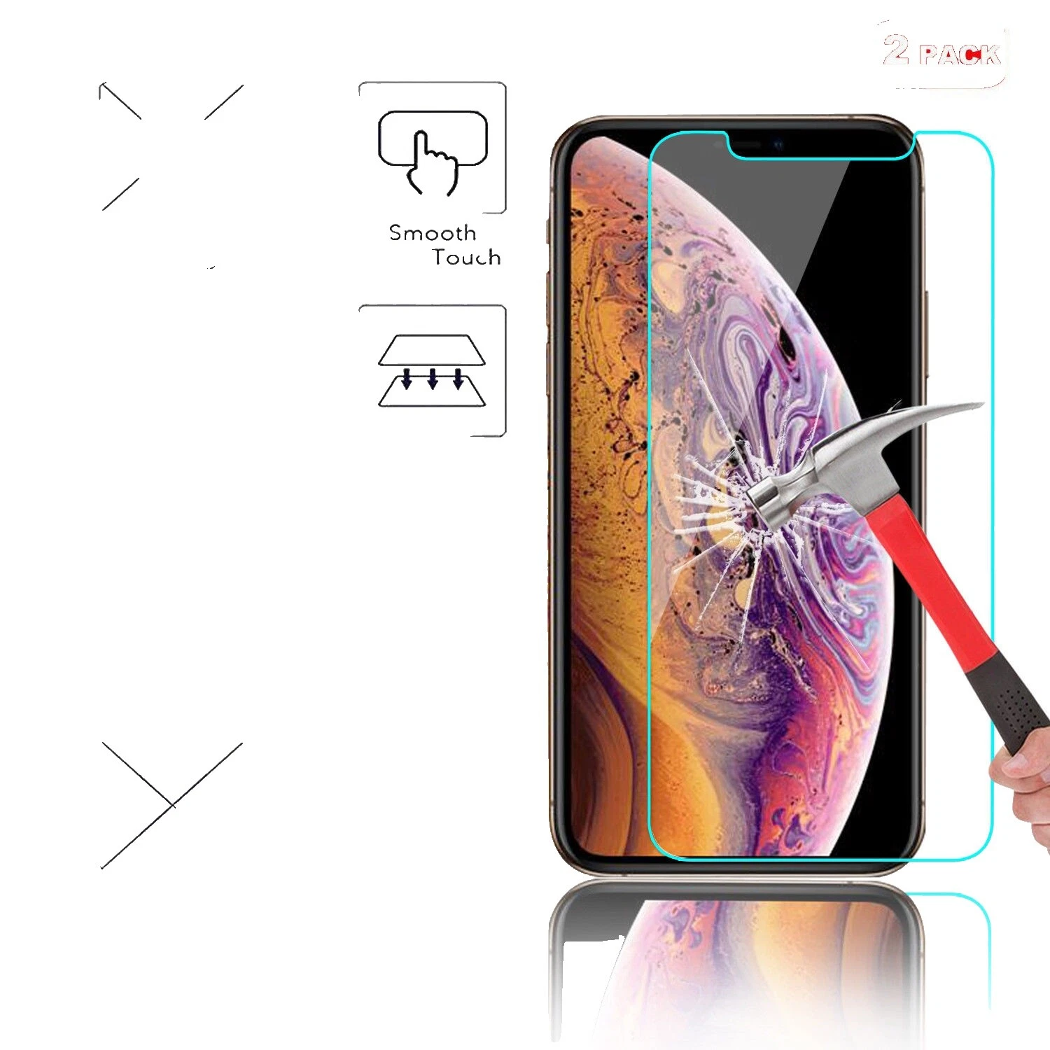 Protectores de pantalla de vidrio templado para Sony Apple iPhone 7