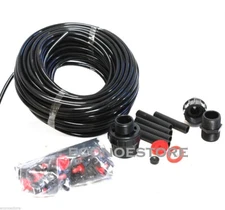 150FT Hydroponics Greenhouses Watering Hose Drip Irrigation Plants Garden