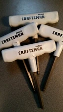 NOS Craftsman T-Handle Hex Key, Made in USA, 8mm Ball End Standard, 46425