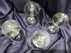 ROCK SHARPE TIARA WINE / WATER GOBLET GLASSES set of 4 crystal clear BEAUTIFUL!! — photo 3