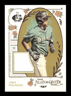 2024 Topps Allen & Ginter #AGR-JPO Jorge Polanco A&G Relics Full Size A