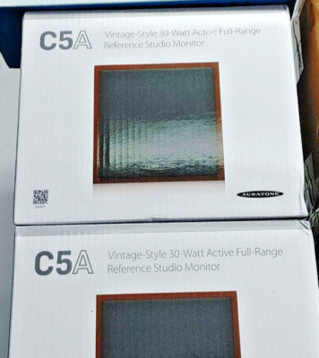 Auratone C5A Vintage-Style 30W Active Full Range Reference Studio Monitors
