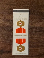 Vtg. Interstate United Food & Vending Service Matchcover (U2)