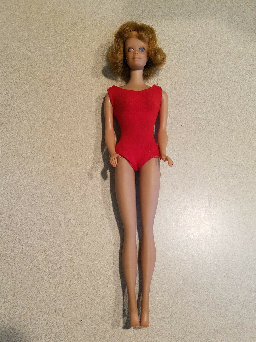 Vintage Sandy Blonde MIDGE Barbie® 1958© In Red One BY MATTEL