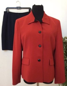 kasper red suit