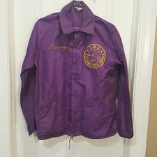 1977 Diocesan Frosh Champion Windbreaker Coaches Manager Jacket Coat CBA Vintage