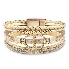 Bracelets for Women Birthday Gifts for Mom Inspirational Gifts for Women Beige