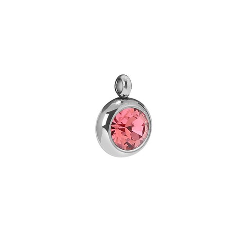 10pcs Stainless Steel Birthstone Crystal Charms Beads 9mm for DIY Jewelry Making - Picture 21 of 32