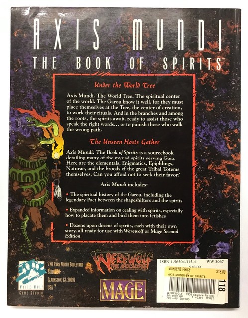 Axis Mundi: The Book Of Spirits - Werewolf: The Apocalypse - Neuf Sous Blister