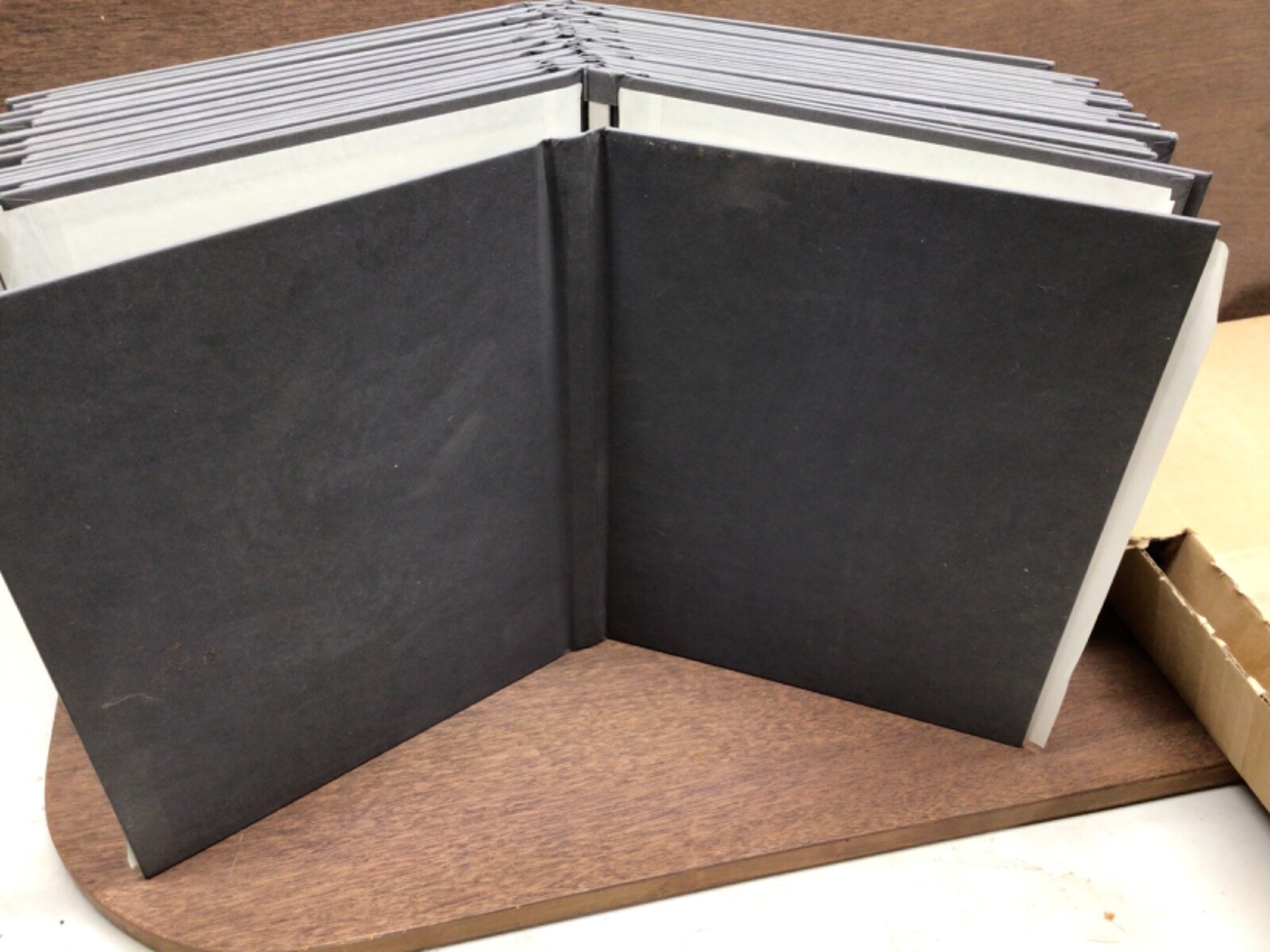 Powis Parker Hardcovers Grey Suede. Size A