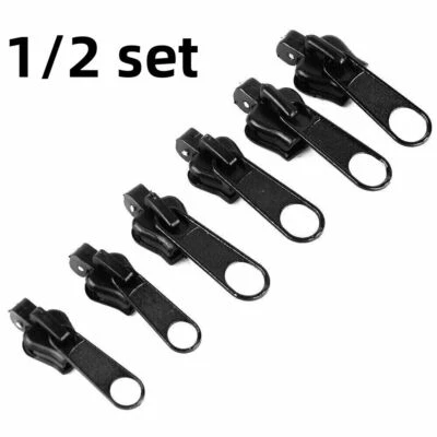 6/12x Universal Reißverschluss Reparatur Set Zipper Schieber Repair Ersatz Head