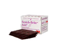 Scotch-Brite Production Hand Pad 8447, HP-HP, A/O Very Fine, Maroon, 6 in x 9 i