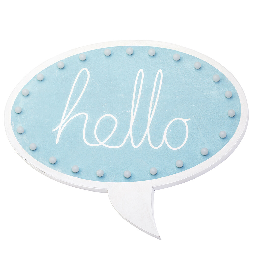 Litecraft Speech Bubble Sign Light Up Symbol Novelty LED Wall Fitting Clearance