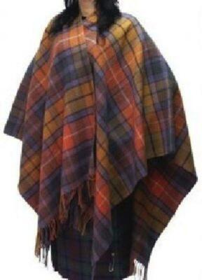 Atemberaubende schottische große Tartan-Serape/Halstuch/Schal neue Wolle - 14 Tartane