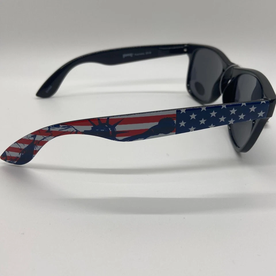 Gafas de sol retro para mujer Pugs ojo de gato patrióticas temáticas estadounidenses de EE. UU. UV400 tintadas Foto 2 de 4