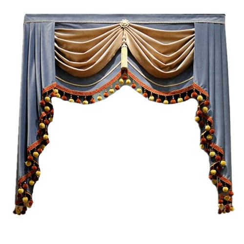 Luxury Floral Embroidered Velvet Curtain European Curtain Panel Drape 1 Panel - Picture 12 of 39