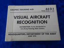 Kartenspiel US Training Aid: Visual Aircraft RECOGNITION v 1970 Vietnam original