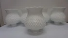 Lot 5 - Vintage Tulip Hobnail Lamp Shade, Milk Glass, 1 5/8" Fitter Ceiling Fan